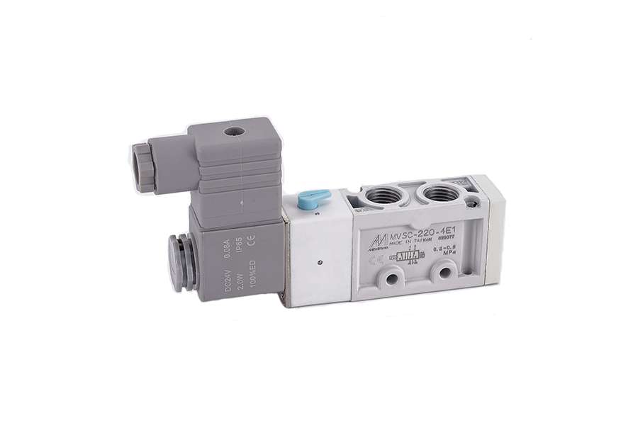 Solenoid valve for PE injection machine