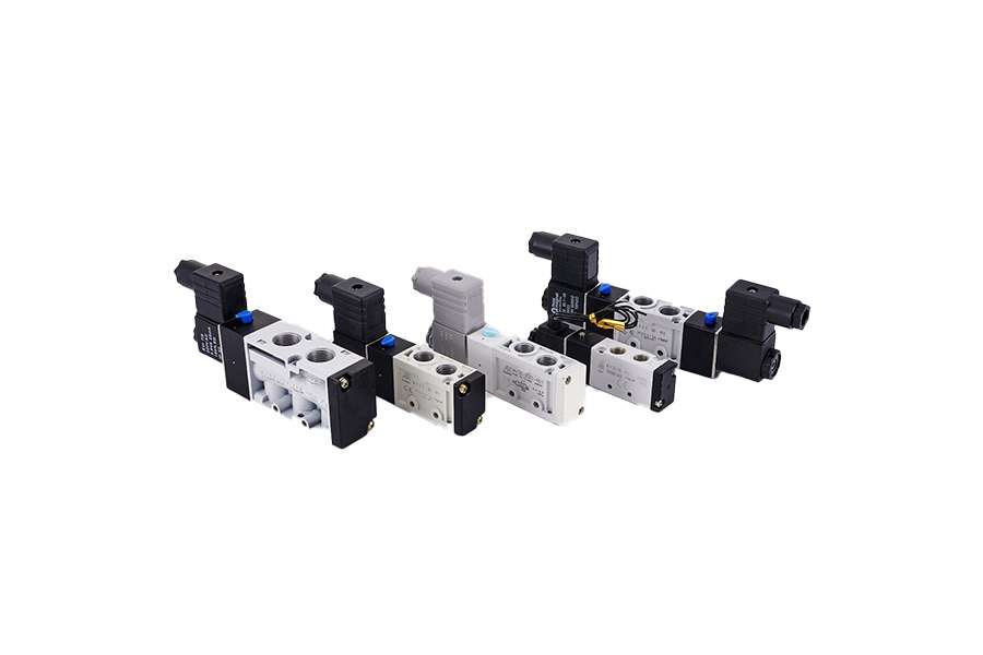Solenoid valve for PE injection machine