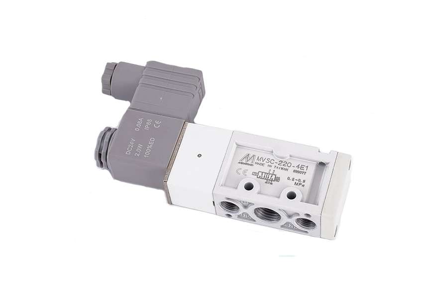 Solenoid valve for PE injection machine