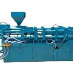 Industrial PE injection molding machine for creating realistic Christmas tree needles.