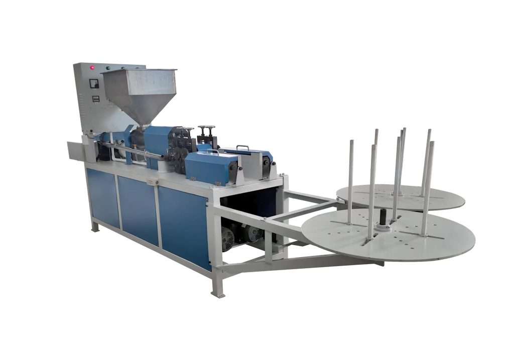 Plastic coated wire machine